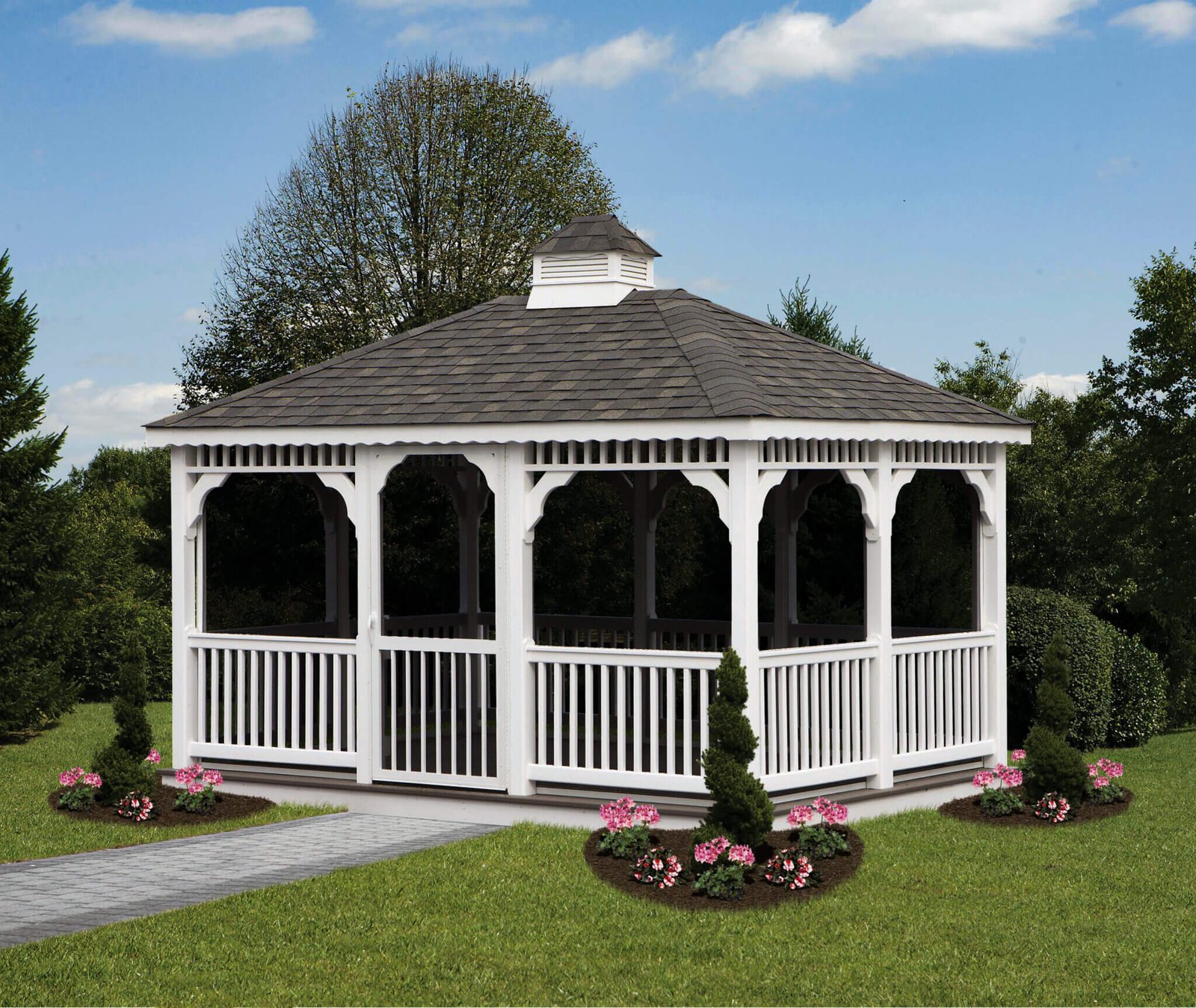 Shop Vinyl Rectangle Gazebos - Amish Wholesale Buildings